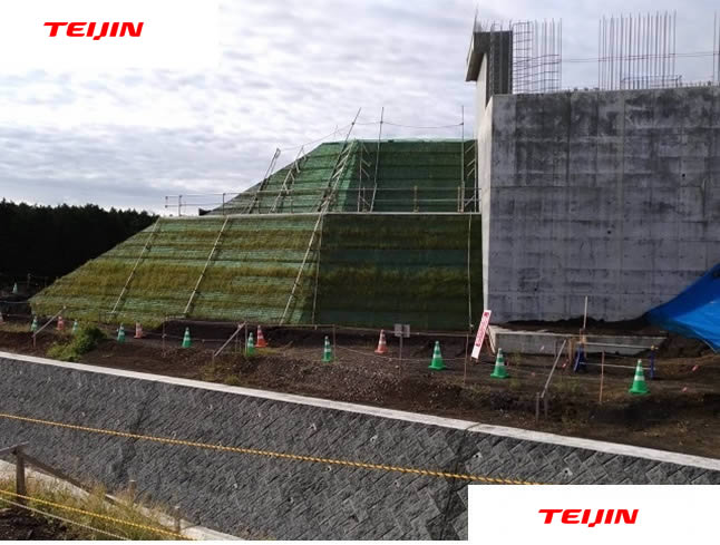 TRIGRID®EXの用途2高速道路橋台廻り(静岡)