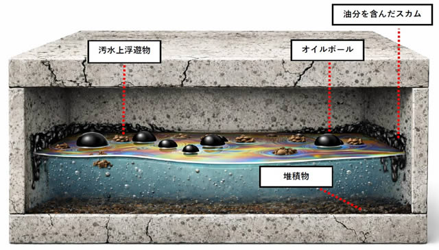 有機酸によるコンクリート劣化の原因物質